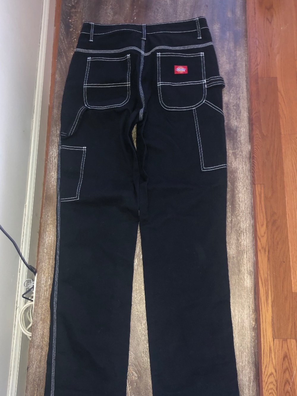 Dickies Women's High Waisted Black Carpenter Pant - Picture 3 of 5